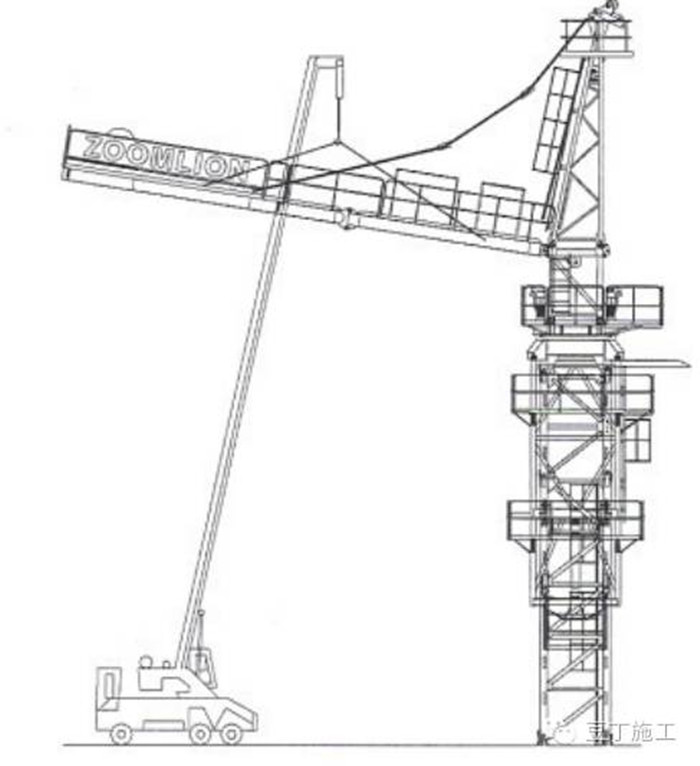 塔吊安裝過(guò)程中